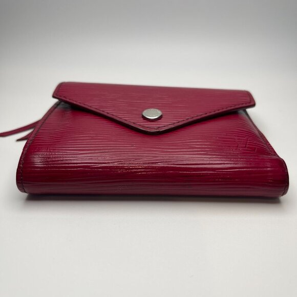 Louis Vuitton Red Epi Leather Victorine Compact Wallet - Preowned - Picture 3 of 15